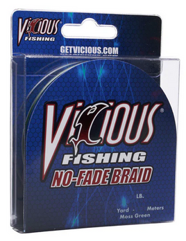 Vicious Fishing - No-Fade Green Braid - 300 Yards