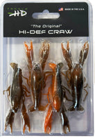 Hi-Def Craw 3-inch 4-pack - Brown and Orange