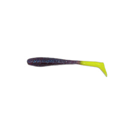Knockin Tail Lures - 3.25" Purple Lime 6 per pack