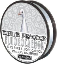 White Peacock 100% Pure Fluorocarbon - Leader Line 33 yds.